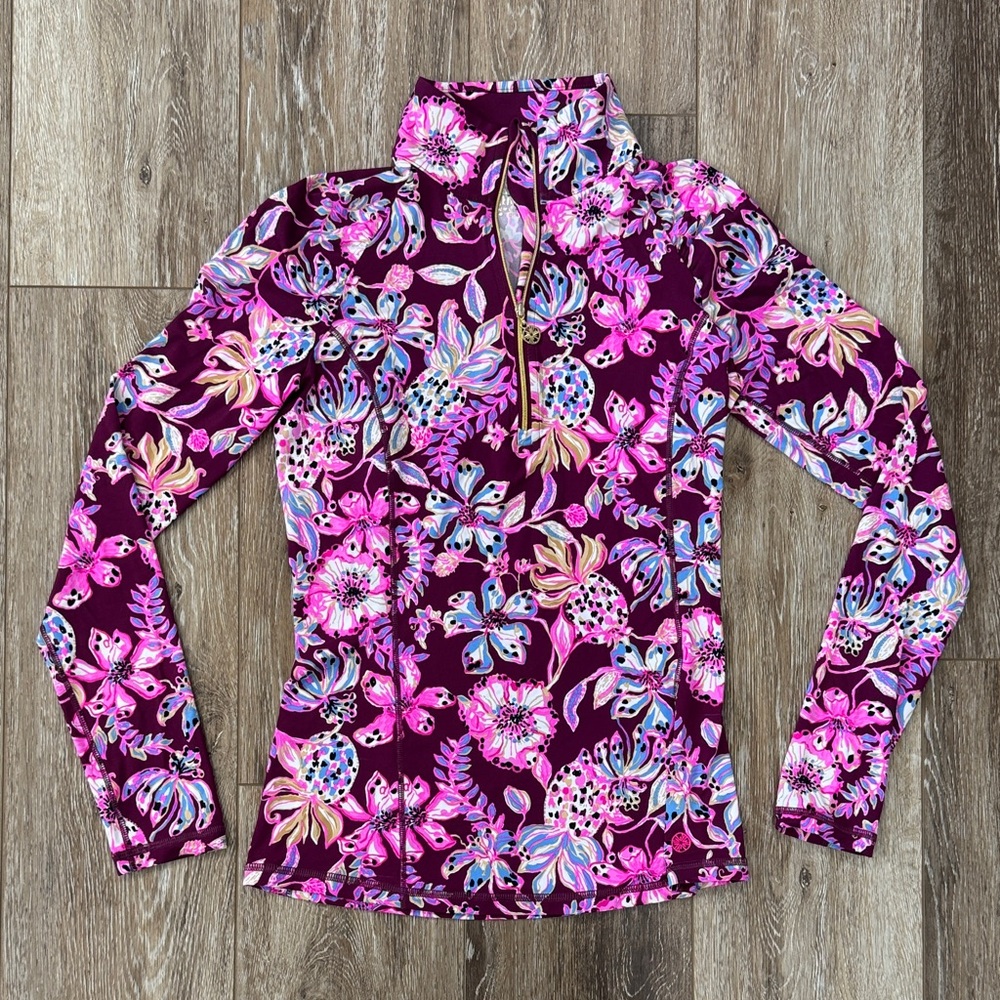 Lilly Pulitzer Justine Half-Zip UPF 50+ Pullover size XS $138